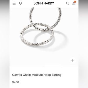 Jhon Hardy medium hoops